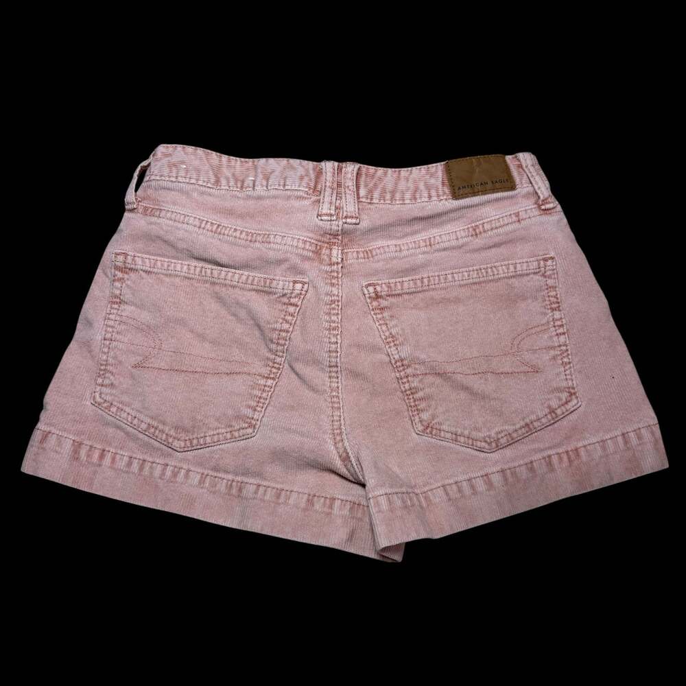 American Eagle Outfitters Pink Corduroy Super Stretch Utility Shorts Size 0 - Picture 2 of 7